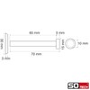 SOTECH TALEA Coat Hook with Plate Real Stainless Steel Solid
