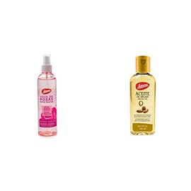 Jaloma  Agua de Rosas, Tónico Facial, Relajante, Antioxidante, 250ml.  Aceite De Argan 120 Ml, Pack of 1                                              