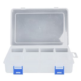 3Pcs Transparent Parts Box Removable Separate Grid Hardware Tools Organizer PP Storage Case8 Grid