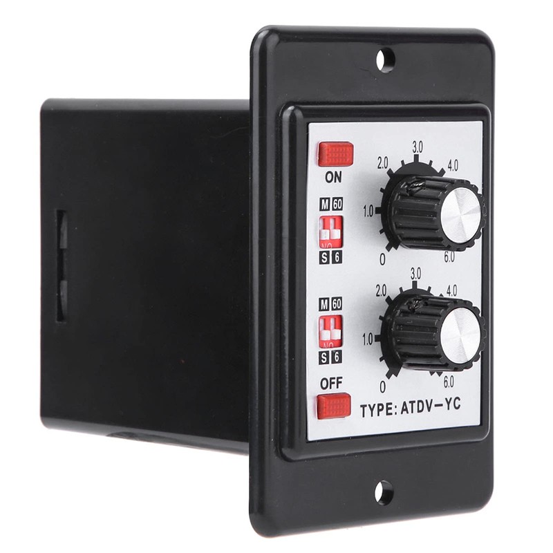 YWBL-WH Twin Timer Relay On Off Knob Control Time Switch