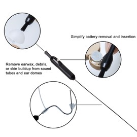 6 Portable Hearing Aid Brushes with Magnet & Long Soft Bristles