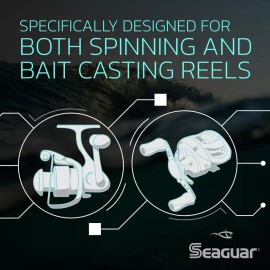 Seaguar AbrazX 100% Fluorocarbon Fishing Line 4lbs, 200yds Break Strength/Len..