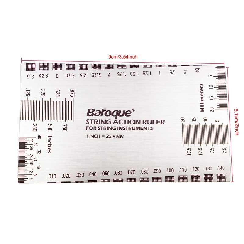 Double Sided Multi Function String Action Ruler Gauge Tool Both