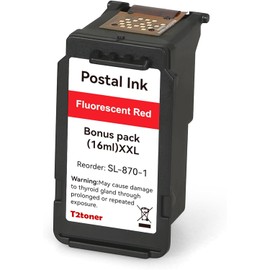 High Capacity SL-870-1 XXL Red Ink Cartridge Compatible SL870-1 SL8701 XXL Fluorescent Red Ink Replacement for The PB New SendPro Mailstation Postage Meter (CSD1) Machine (1pack)(16ml)