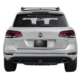 Rear Trunk Lid License Plate Bracket for Volkswagen VW Touareg 2011–2018–Holder Set with Bolts Relocator Adapter Tailgate Trunk Lid Tag Mount Mounting Kit Quality Plate Holders Premium Car Accessories