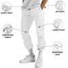 ALLABREVE Mens Casual Joggers Pants Hiking Drawstring Chino Cargo Pants