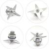 Cuchilla de mezcladora compatible, 4 hojas de acero inoxidable