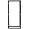 SKM Firewood Rack Black 17.3"x7.9"x39.4" Steel,Black (Weight 8.31KG)