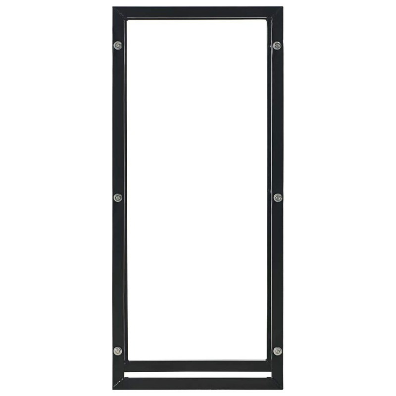 SKM Firewood Rack Black 17.3"x7.9"x39.4" Steel,Black (Weight 8.31KG)