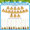 Fenyluxe Happy Groundhog Day Hanging Swirls and 1 Pcs Banner