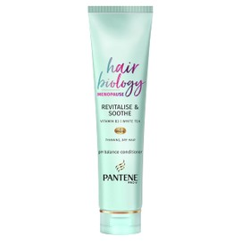 Pantene Hair Biology Menopause Revitalise & Soothe Scalp Moisturiser Hair Conditioner For Thinning Hair, Hair Thickener, Dry Scalp Treatment With Pro-V, Vitamin B3 And White Tea, 160ml
