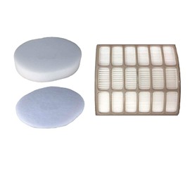 LifeSupplyUSA Vacuum Foam and Felt HEPA Filter Replacement Compatible with Shark Navigator Professional NV60 NV70 NV71 NV80 NV90 NV95 UV420 Vacuum Cleaners, Part XFF80 & XHF80