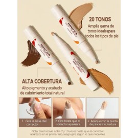 Corrector Sheglam De Alta Cobertura Para Piel Perfecta Tono Acorn