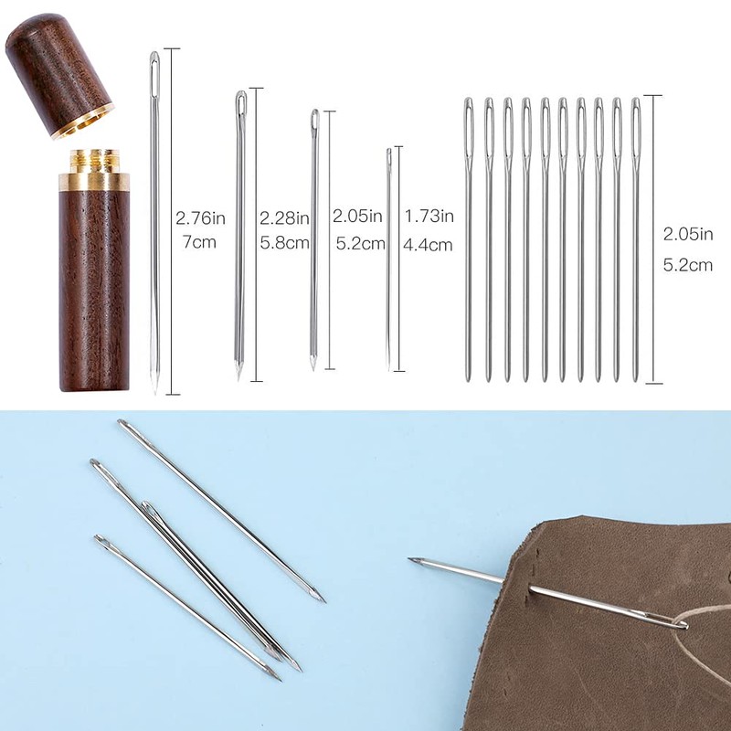 Stitching Hole Punch BUTUZE,4mm Silent Leather Hand Pliers with Leather