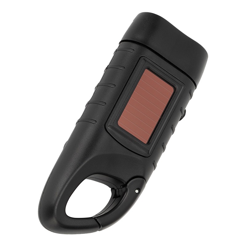 Hand Crank Solar Powered Flashlight Emergency Rechargeable LED Flashlight Self