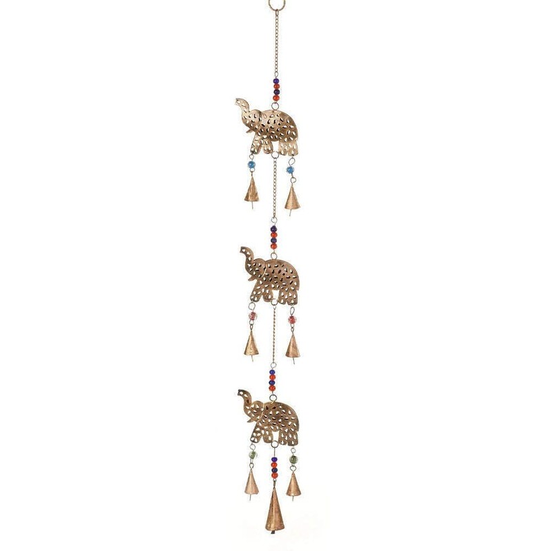 Hanging Bells Beads Wind Chimes (Elephant)