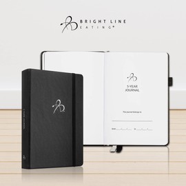 Bright Line Eating 5 Year Journal - Vegan Leather Journal w/Daily Entries – Berry Memory Book Journal for Women & Men – 5 Year Journal for Tracking Memories, Ideas, Devotions & Progress (Berry)