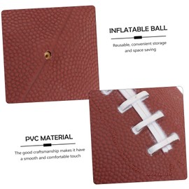 Abaodam 2pcs PVC Rugby Inflatable Training Balls for Boys Safe Fun Sports Play Equipment for Outdoor Indoor Activities