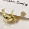 Jeyfull Gold Hoop Earring for Women - 3Pcs 14K Gold