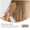 BIUDECO Scalp Massaging Comb Creative Wooden Hair Tool Acupoint Therapy