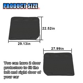 BDZMC Car Door Protector for Dogs, Waterproof Rear Seat Car Door Shield, Car Side Door Pet Cover, Prevents Dog Scratching Car Window Protector, Universal Car Interior Accessories