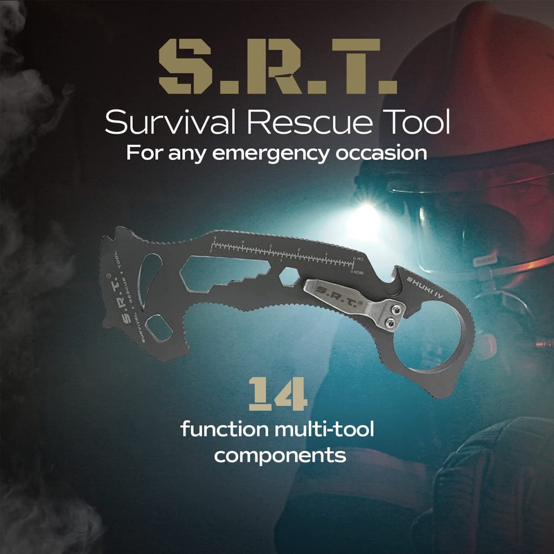 S.R.T. Survival Rescue Tool - 14 Function Premium Rescue Automobile
