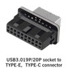 SZMXUCK USB Front Panel Adapter USB 3.0 Front 19PIN to