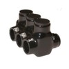 Morris Products 97613 Black Insulated Multi-Cable Connector - Dual Entry