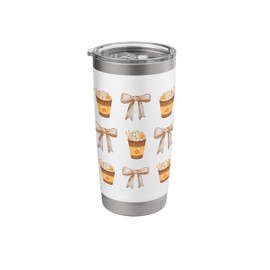 Pumpkin spice latte Coquette Cinnamon Y2K Girl Fall bows Stainless Steel Insulated Tumbler