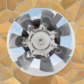 4 Inch Exhaust Fan, 25W 220V 200m³/H Powerful Wall Mounted Vent Fan Air Vent Ventilation Duct Fan Extractor Fan for Home Bathroom Kitchen Garage