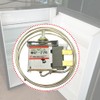 RUIAN Mini Fridge Thermostat, Universal 2 Pin Refrigerator Freezer Temperature