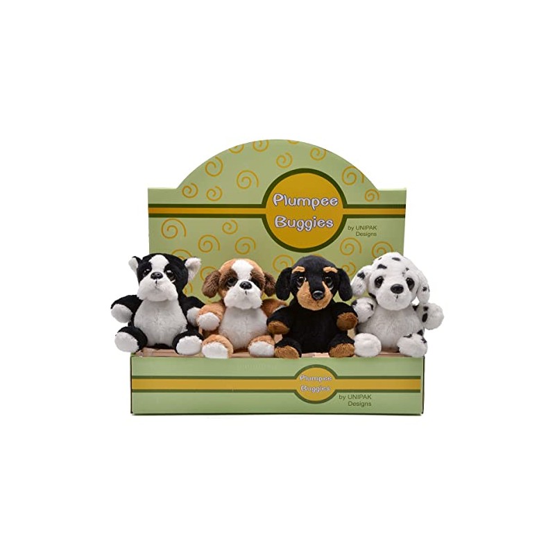 Unipak Plumpee Dalmation Dog Plush Figure Toy, Kids Toddler Baby