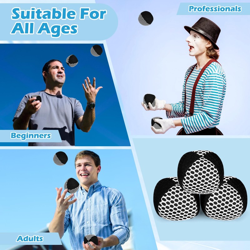 Anglecai Juggling Balls for Beginners and Professionals Set of 3,