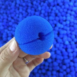 EXCEART Sponge Clown Nose 50pcs Foam Nose Blue Sponge Clown Nose Cosplay Nose Circus Clown Nose for Comic Costume Cosplay Clown Party Carnivals Nose (Blue) Circus Party Favor