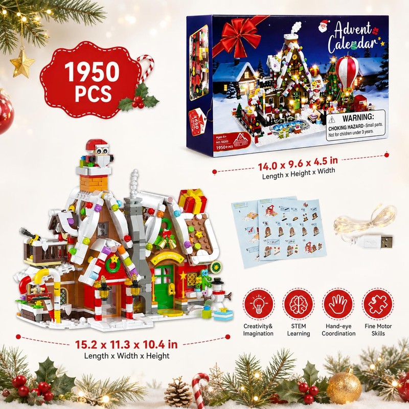 Advent Calendar 2026 for Adults Girls Boys Ages 10+ Gingerbread