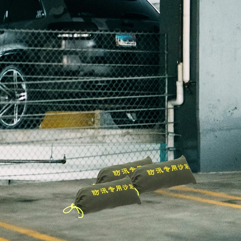 Tofficu 3pcs Flood Barriers for Doors Wear-Resistant Canvas Sandbags for