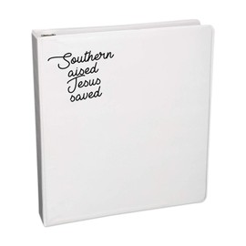 Bargain Max Decals Southern Raised Jesus Saved Decal Notebook Car Laptop 5.5" (Black)