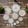 MINDPLUS Set of 12 Hand Crochet Doilies Cotton Crocheted Lace