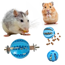 2Pcs Rat Enrichment Toys, Interactive Foraging Toys for Rats, Rat Foraging Toys for Pet Rats, Rat Cage Toys for Intelligence Growth and Slow Feeder, Hamster Toys, Rat Toys for Pet Rats, Rat Toys