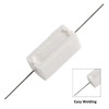 Qjaiune 10Pcs Cement Resistor 5W 0.47 Ohm Resistor, Ceramic Resistor