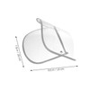 Baluue 2pcs Clear Raincoat Hat Shield Visor Detachable Rain Poncho