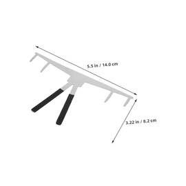 Baluue Professional Eyebrow Shaping Tool Set Metal Ruler Stencil for Accurate Brow Positioning