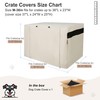 HiCaptain HiCaptain Polyester Dog Crate Cover - Durable Windproof Pet