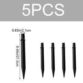 XiXiYang XiXiYang 5 Pcs Plastic Ground Spikes Solar Torch Lights Ground Stakes Landscape Light Holder for Garden Lights Pathway Lights Pathway Markers Outdoor Lighting Accessories