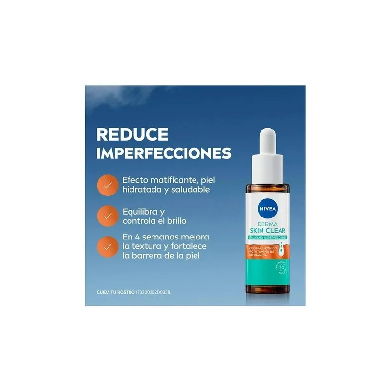 Nivea Derma Skin Clear Srum Antiimperfecciones 30 ml Da y