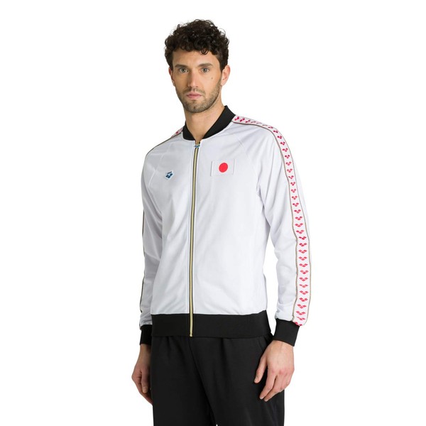 arena Standard Relax IV Team Jacket Nations Unisex, White Japan,