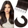 Elailite 24 Inch Tape in Hair Extensions Real Human Hair