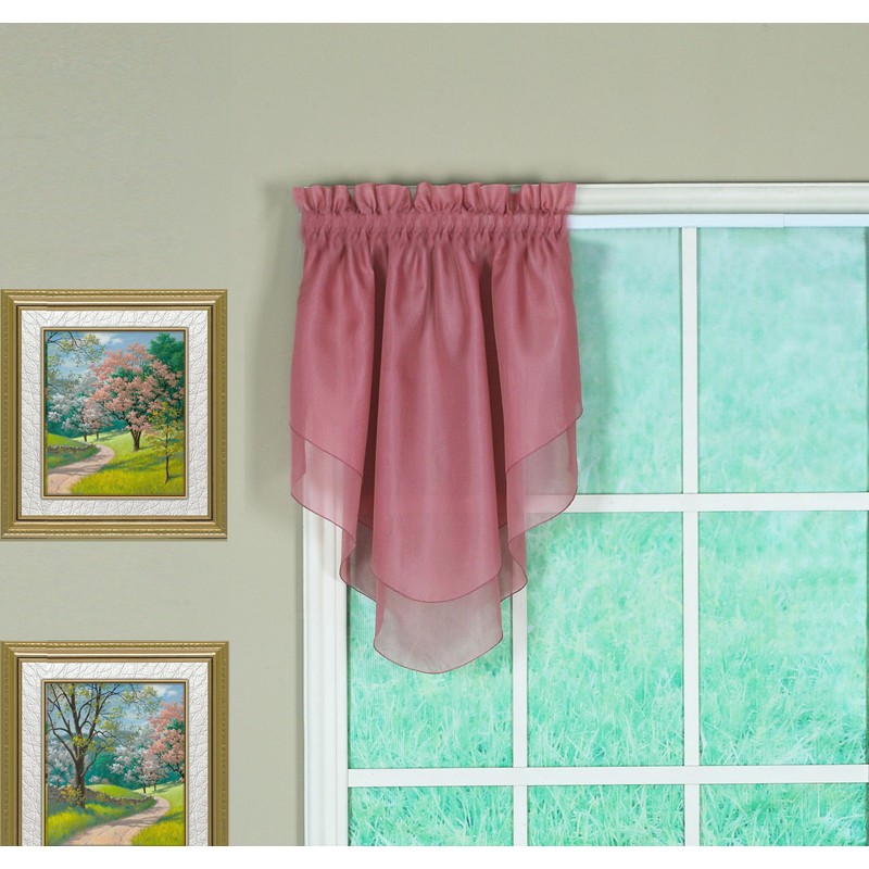 Today's Curtain Emelia Original Voile Ascot 25", Mauve, 40" W