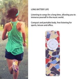 MP3 Player, School Gift for Children, Portable Music Player, Built-in Speaker, Supports Up to 64GB for Business Travel(D)