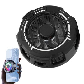 Zopsc Phone Cooler with Clamp, Semiconductor Phone Cooling Fan with 3 Speed, RGB Light, Cellphone for Gaming Video Calls Live Broadcasting